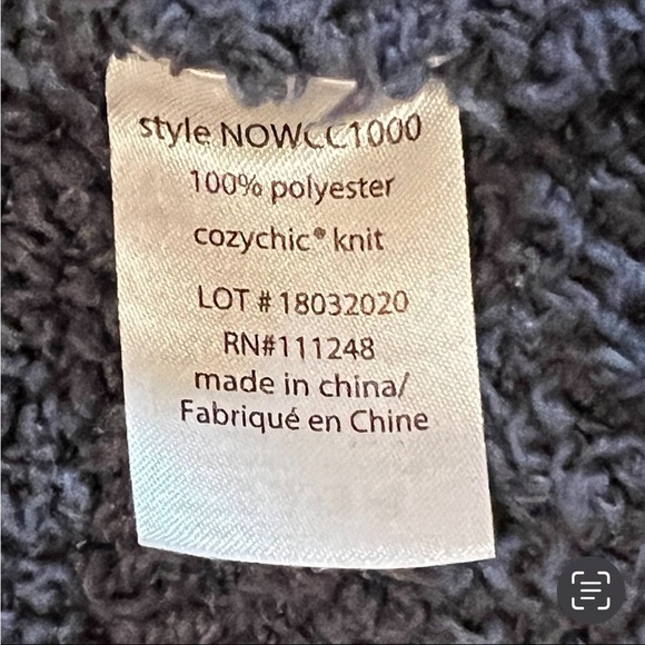 Barefoot Dreams Cozy Chic Longline Open Front Cardigan Sweater Pockets S/M - Picture 14 of 15